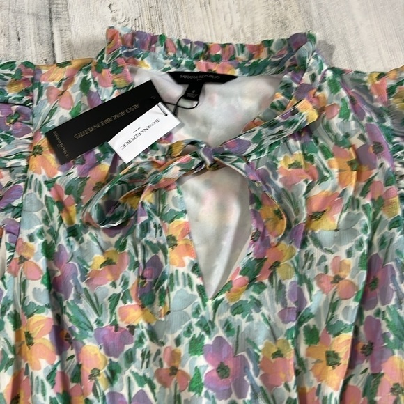 Banana Republic Ruffle Floral MIDI Dress Size Small NWT - Picture 6 of 12